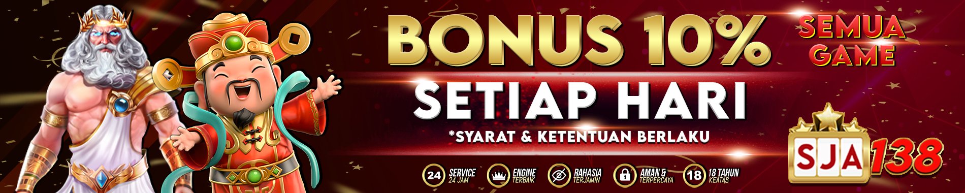 SJA138 Bonus Harian 10%